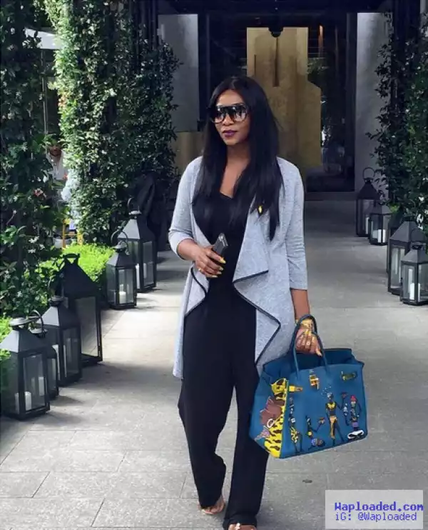 Genevieve Nnaji Flaunts Her Customized Hermes Birkin Bag